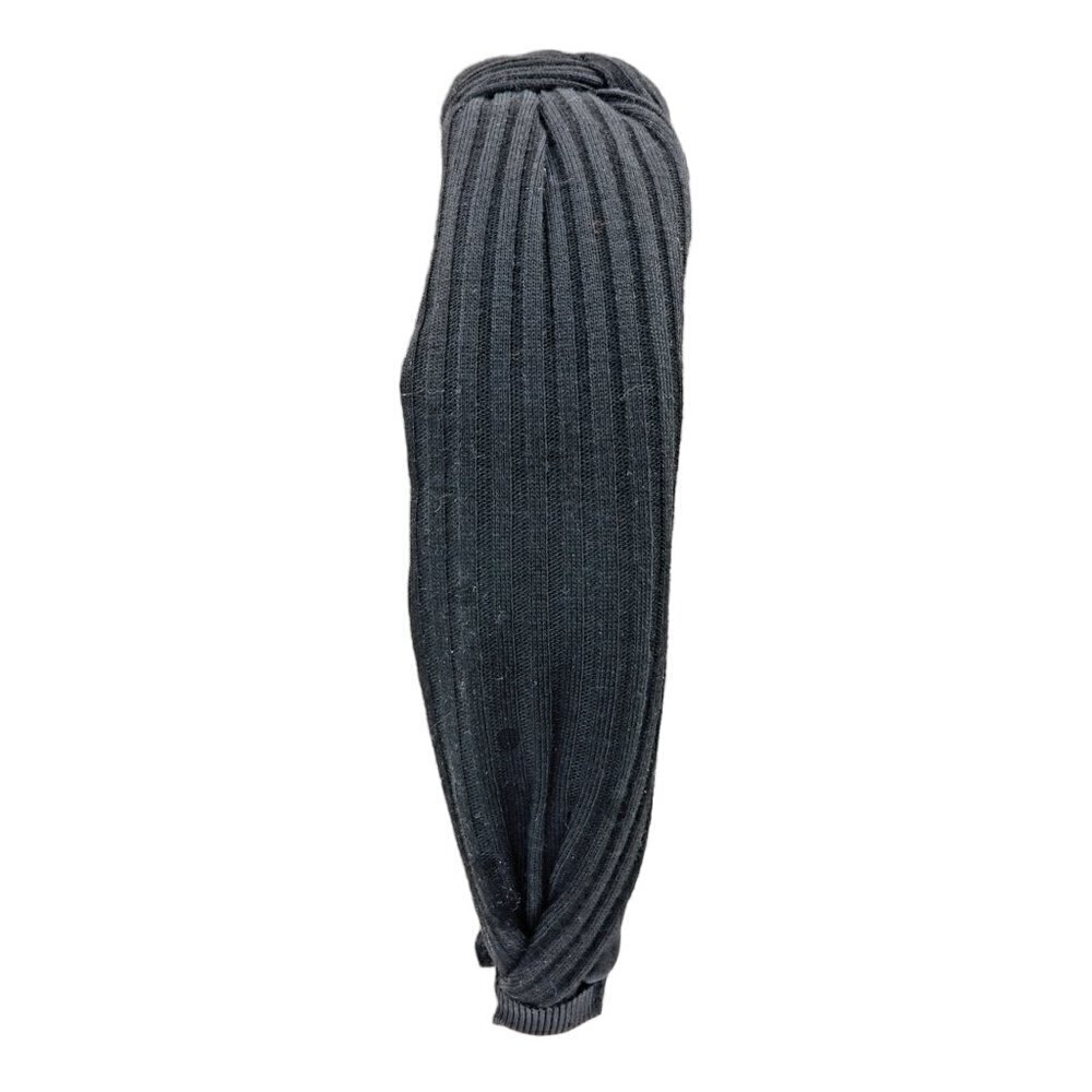 Grey Leaf Pattern Comfort Headband | Knotted Style - Picture 5 of 6